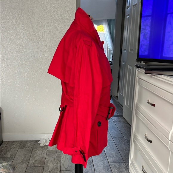 Pendleton Women's Bold Red Double-Breasted Pea Coat - Picture 3 of 7